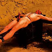 Female domination weenie and ball torture.